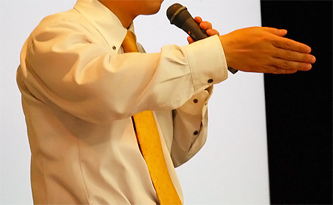 ↑ 熱い想いで、熱い語りが心に届く