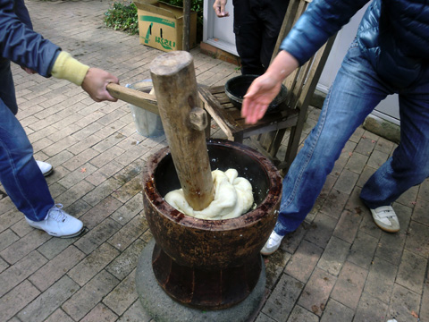 餅つきガーデンパーティ