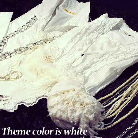 白のファッションコーディネイト