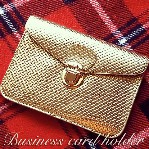 ゴールドの名刺入れ