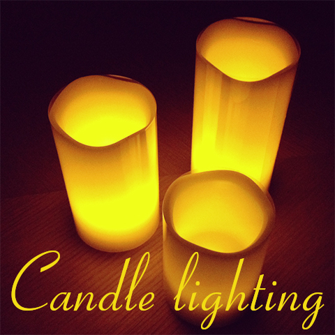 キャンドル照明