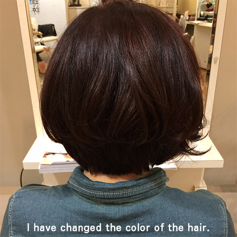 I have changed the color of the hair.