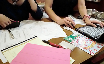 朝からイベントに向けての幹部MTG